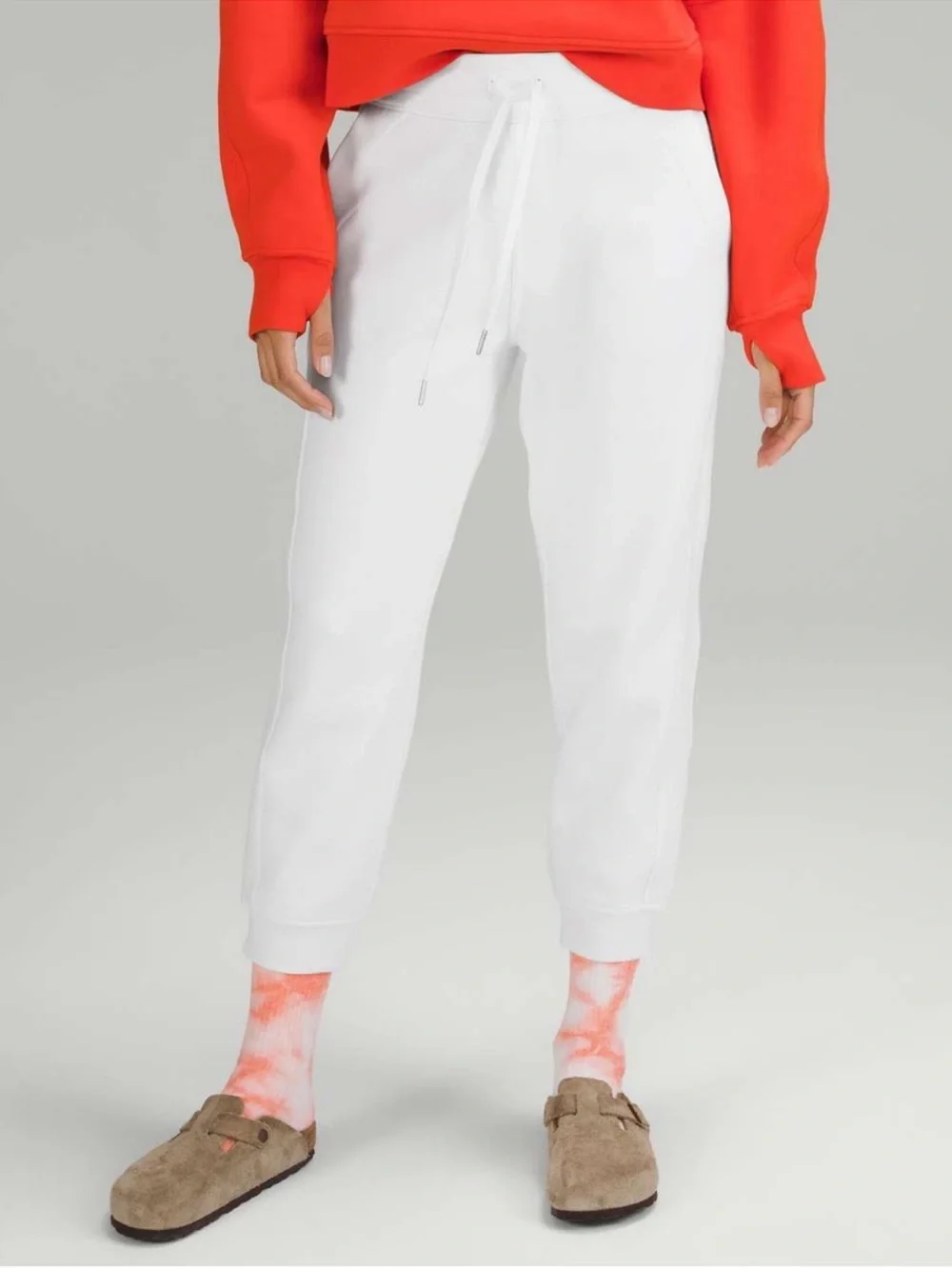Lululemon Scuba High-Rise Cropped Jogger White Size 4